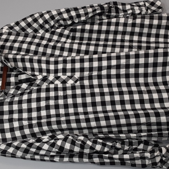 J.Jill Houndstooth Gingham Petite Long Sleeve V-Neck Tunic Top - Picture 3 of 9